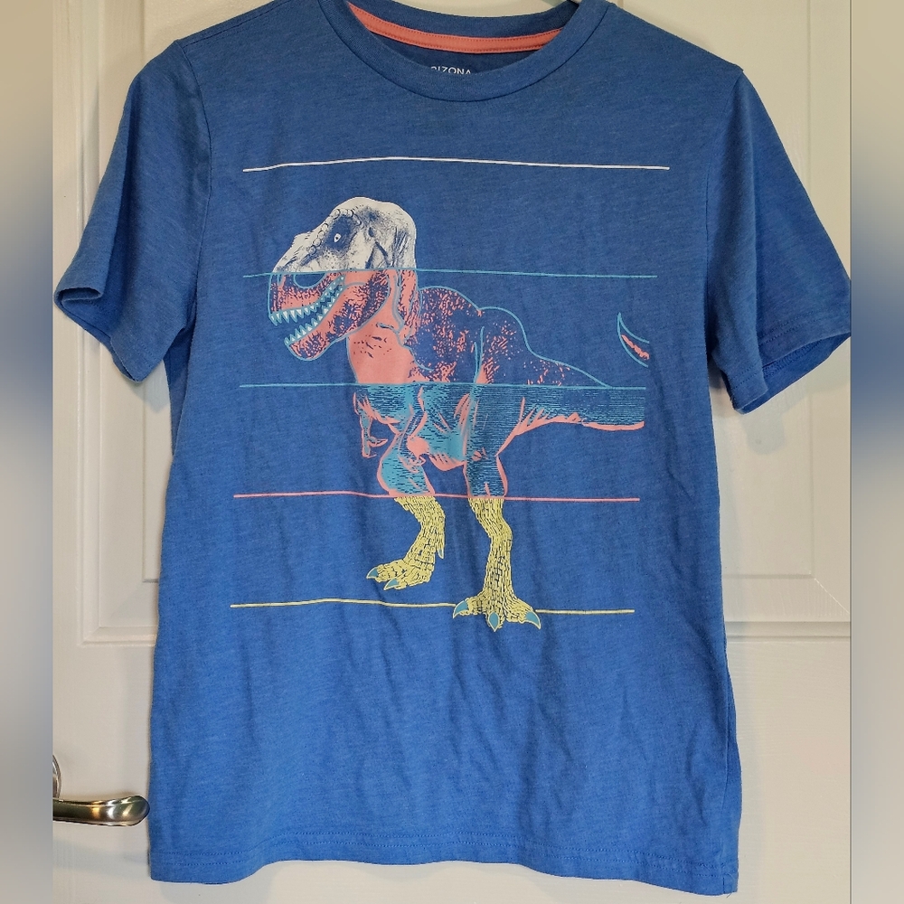 Arizona Blue T-Rex Graphic Tee Youth Large (14/16)